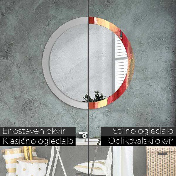 Rund spegel elegant Abstrakt bild