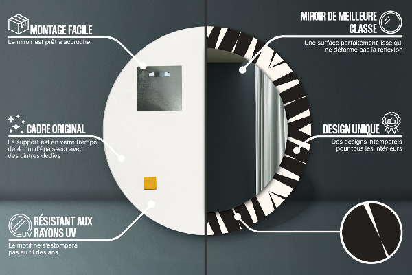 Rund spegel elegant Geometri abstraktion