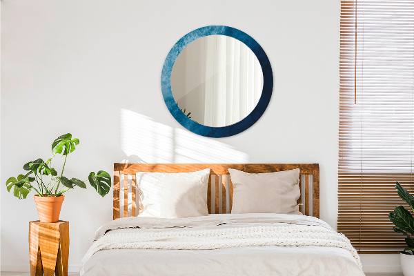 Rund spegel med tryck Abstrakt konst