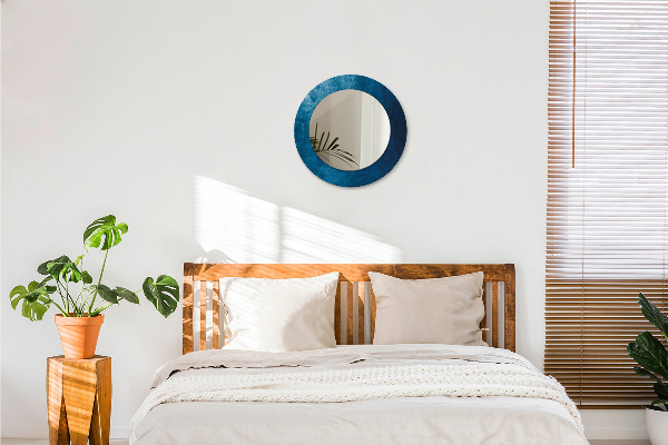 Rund spegel med tryck Abstrakt konst