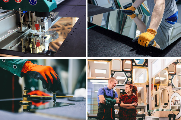 Rund spegel ledde dekorativ fi 50 cm