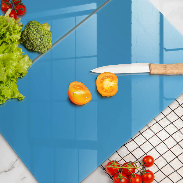 Skyddsplatta för spis Blå färg