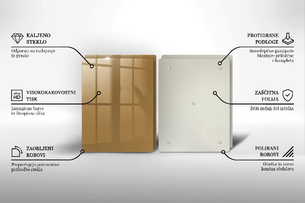 Skyddsplatta för spis Beige färg