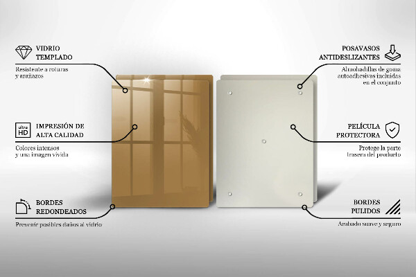 Skyddsplatta för spis Beige färg