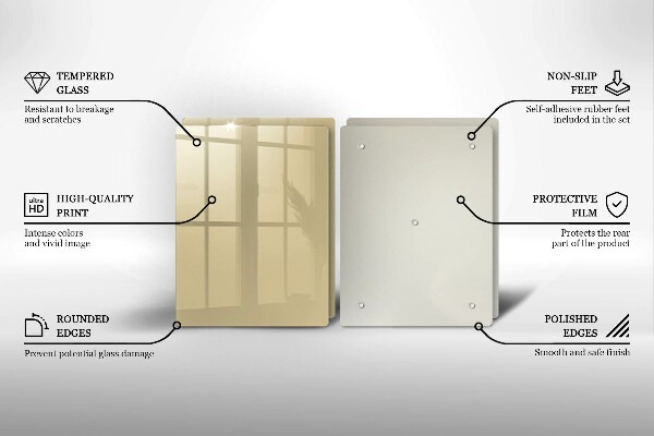 Skyddsplatta för spis Beige färg