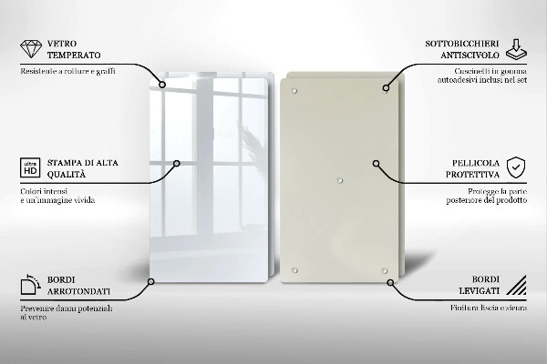 Skyddsplatta för spis Färg vit