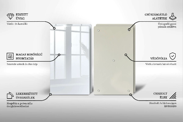 Skyddsplatta för spis Färg vit