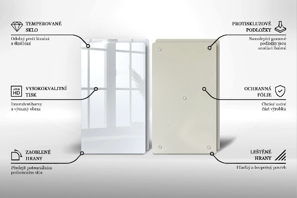 Skyddsplatta för spis Färg vit