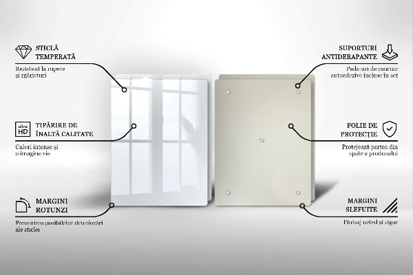 Skyddsplatta för spis Färg vit