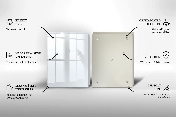 Skyddsplatta för spis Färg vit