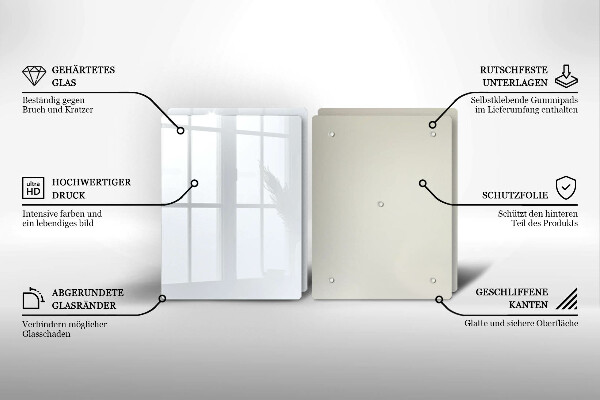 Skyddsplatta för spis Färg vit