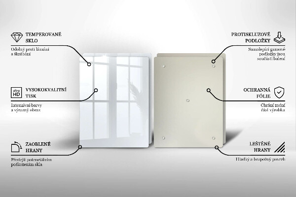 Skyddsplatta för spis Färg vit