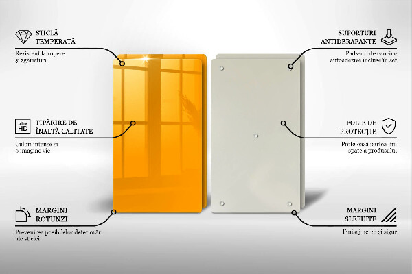 Skyddsplatta för spis Färg mörkgul