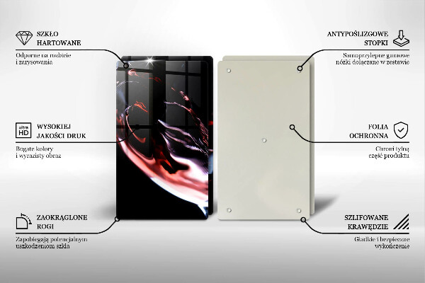 Spisskyddsplatta Ett glas rött vin