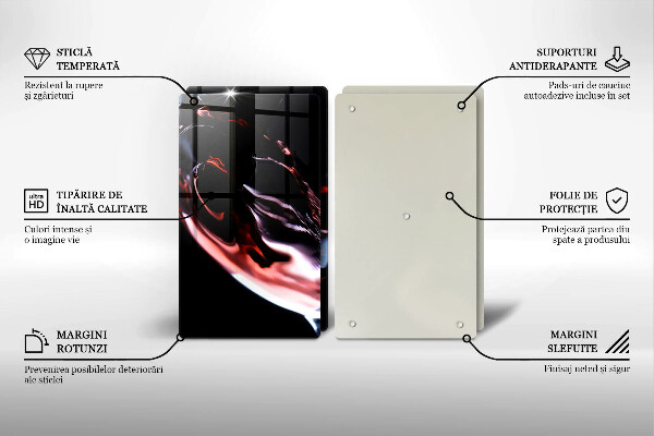 Spisskyddsplatta Ett glas rött vin