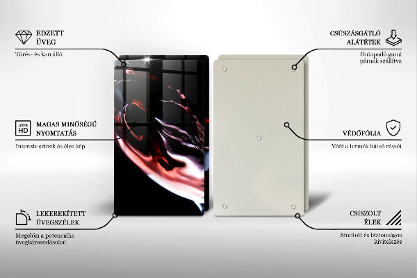 Spisskyddsplatta Ett glas rött vin