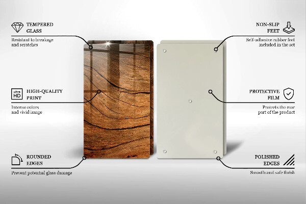 Kokkärlskydd Trä planka textur