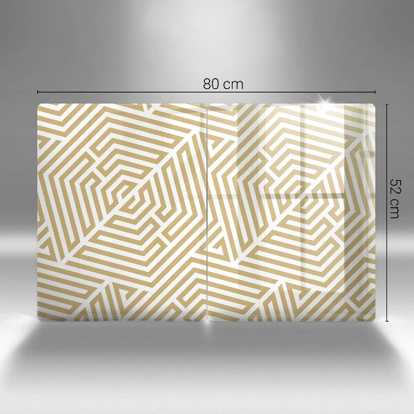 Spisskyddsplatta Geometriska linjer