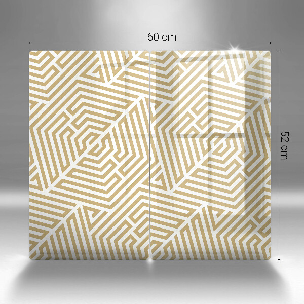 Spisskyddsplatta Geometriska linjer