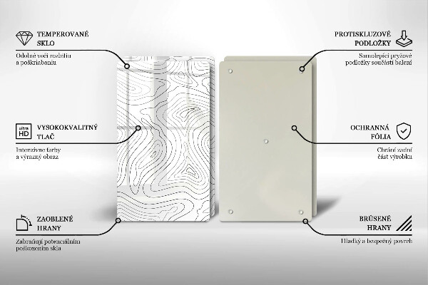 Glashällskydd Abstraktionsformer