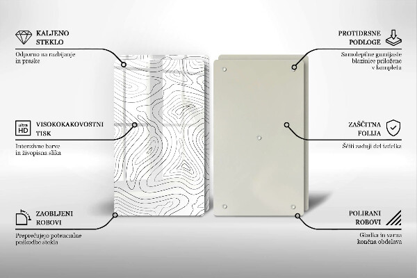 Glashällskydd Abstraktionsformer