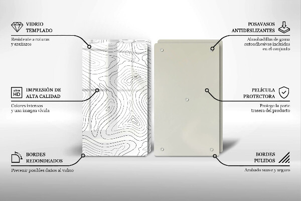 Glashällskydd Abstraktionsformer