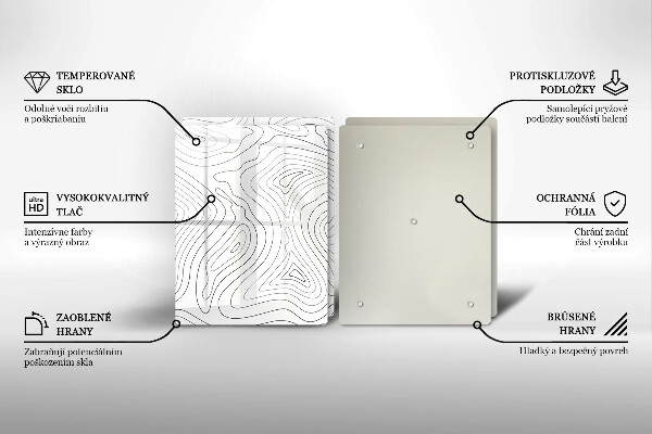 Glashällskydd Abstraktionsformer