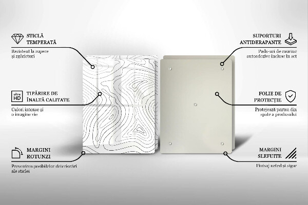 Glashällskydd Abstraktionsformer