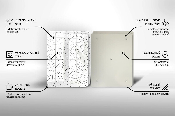 Glashällskydd Abstraktionsformer