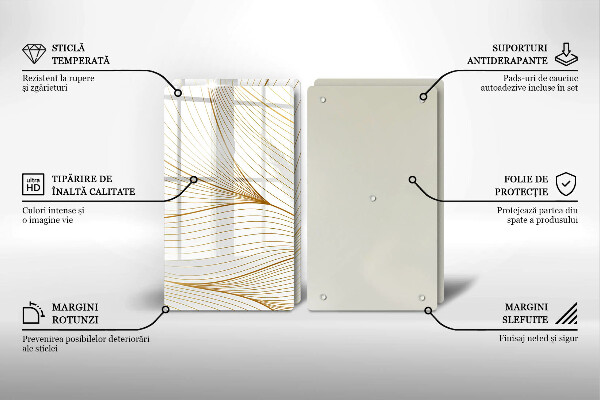 Glashällskydd Modernt linjemönster