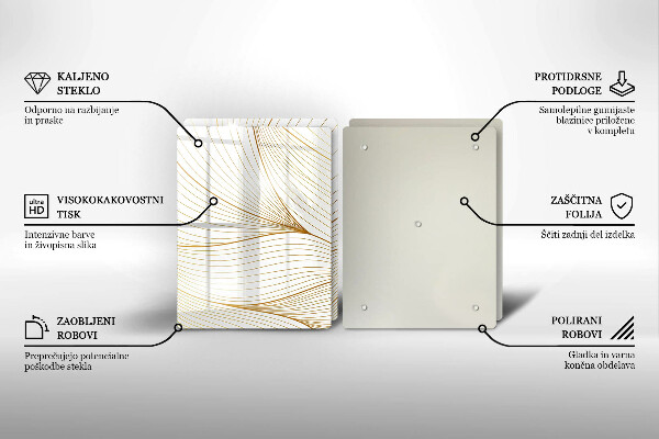 Glashällskydd Modernt linjemönster