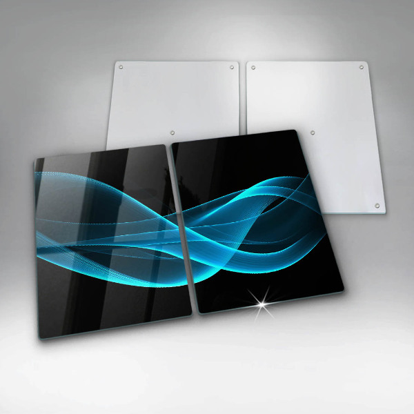 Kokkärlskydd Blå abstraktion