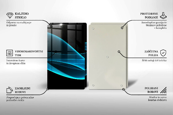 Kokkärlskydd Blå abstraktion