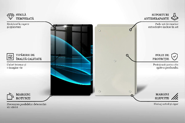 Kokkärlskydd Blå abstraktion