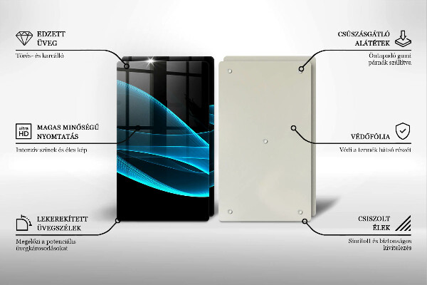 Kokkärlskydd Blå abstraktion