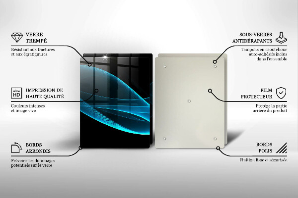 Kokkärlskydd Blå abstraktion