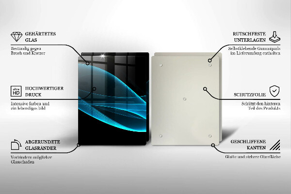 Kokkärlskydd Blå abstraktion