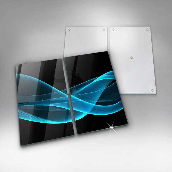 Kokkärlskydd Blå abstraktion