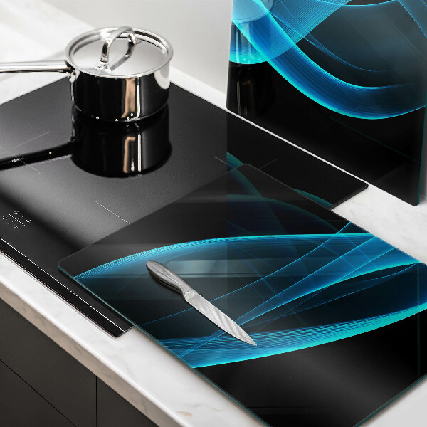 Kokkärlskydd Blå abstraktion