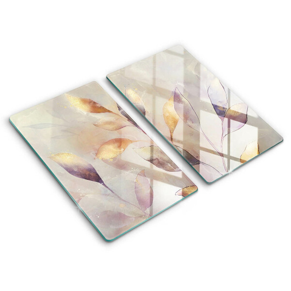 Skydd för induktionsspis Målade boho löv