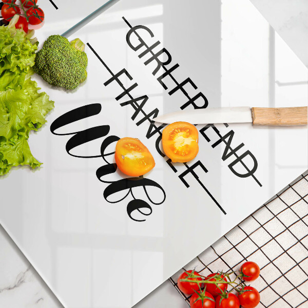 Skydd för induktionsspis Inskrift, mening, mönster