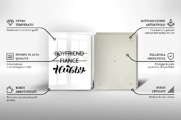 Skydd för induktionsspis Inskrift, mening, mönster