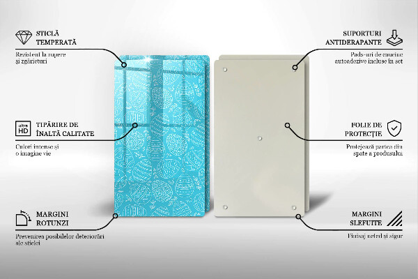 Spisskyddsplatta Påsktema