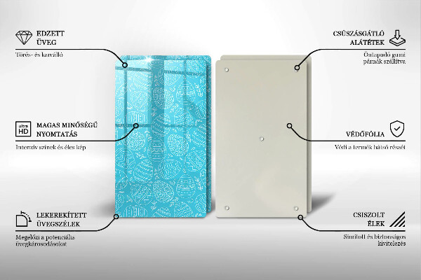 Spisskyddsplatta Påsktema