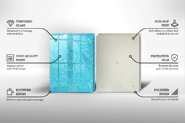 Spisskyddsplatta Påsktema