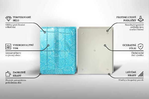 Spisskyddsplatta Påsktema