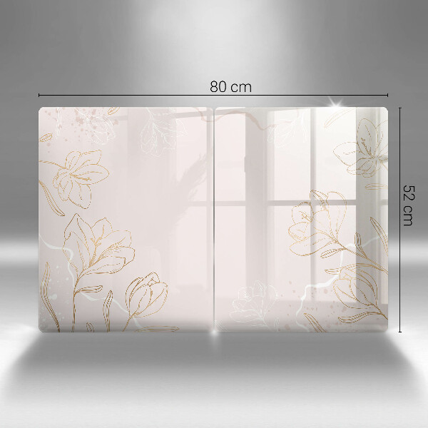 Spisskyddsplatta Blomma konturer