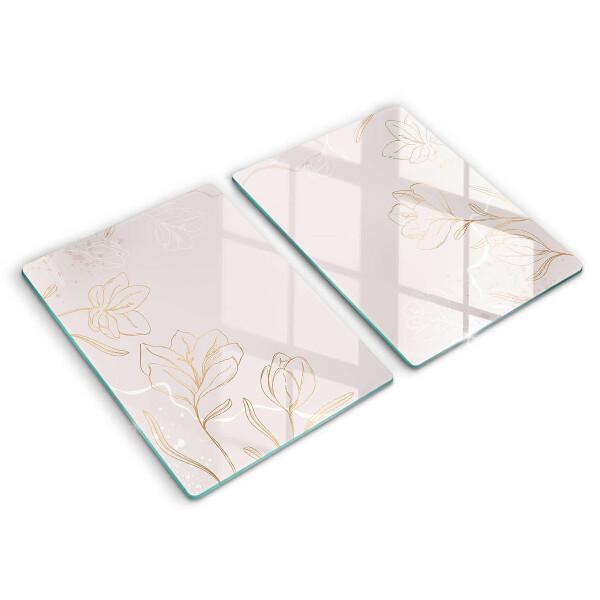 Spisskyddsplatta Blomma konturer