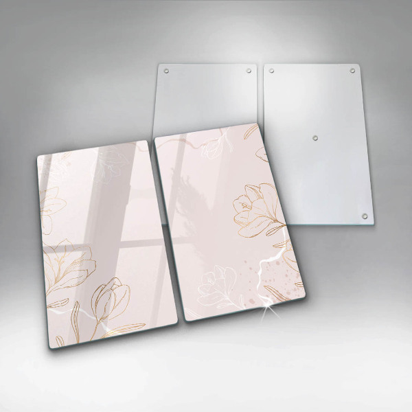 Spisskyddsplatta Blomma konturer