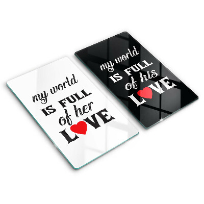 Skydd för spis Inskrift, mening